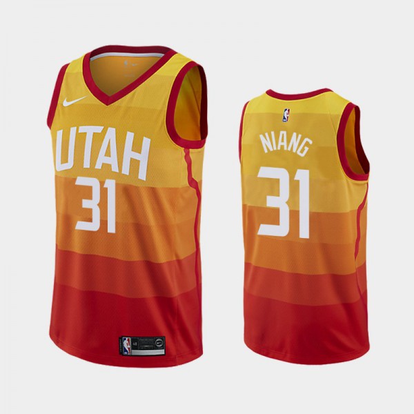 Georges Niang Utah Jazz #31 Men's City 2018-19 Jersey - Gold